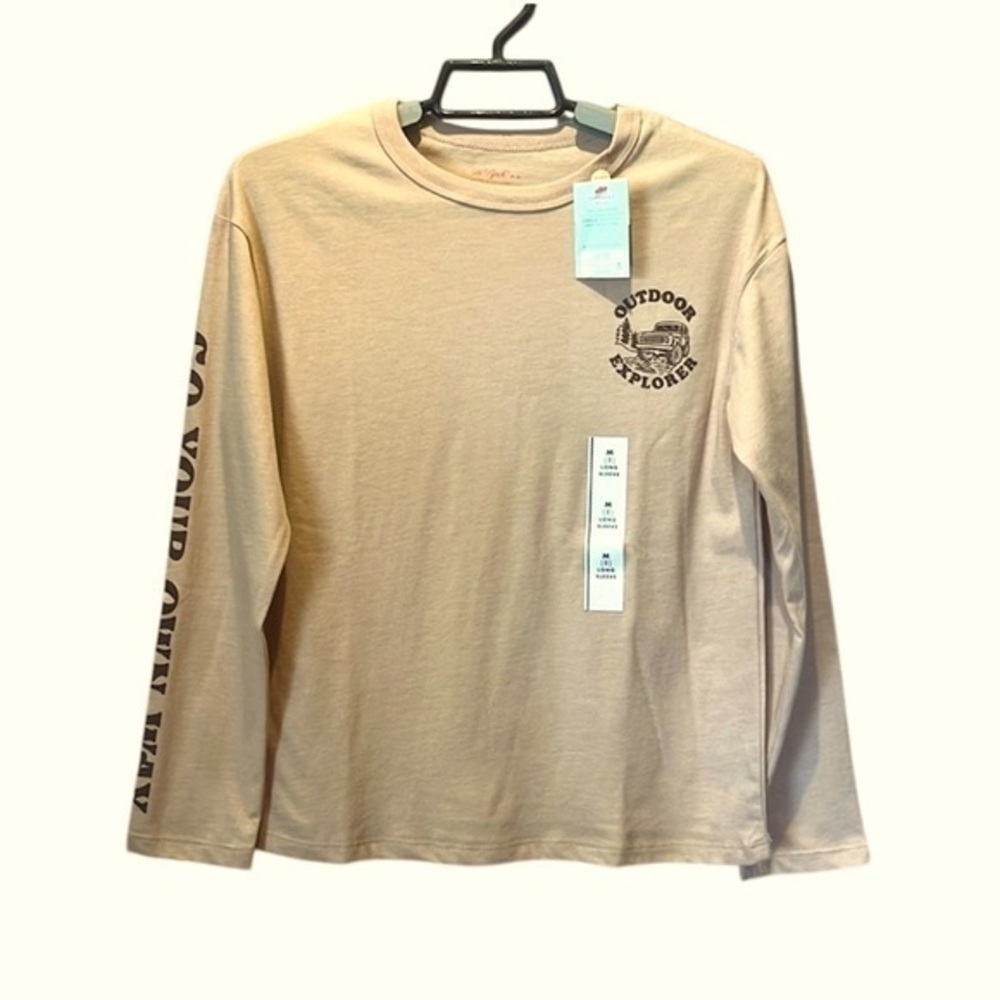 New Cat & Jack Kid’s Outdoor Explorer Jeep Long Sleeve T Shirt Size Medium NWT